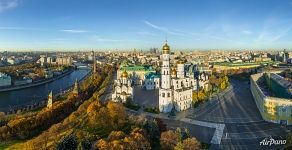 Above the Large Kremlin Square in autumn Above the Large Kremlin Square in autumn