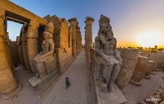 Colossuses of the pharaohs. Luxor Temple