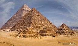 Great Pyramids of Giza in Egypt