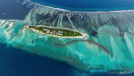 Above the Falhumaafushi Island Above the Falhumaafushi Island