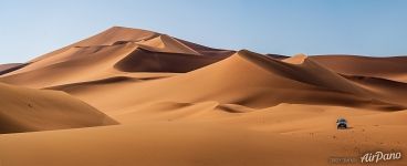 Panorama of Sahara Desert Panorama of Sahara Desert
