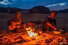 Tuareg campfire in the Sahara Desert Tuareg campfire in the Sahara Desert