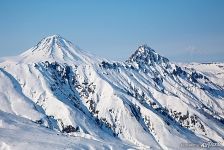 Kamchatka volcanoes in winter Kamchatka volcanoes in winter