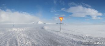 Snow storm, Icelandic highland Snow storm, Icelandic highland