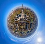 Moscow State University in the autumn. Planet Moscow State University in the autumn. Planet